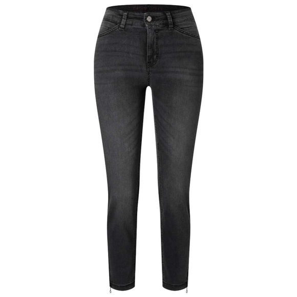Mac Jeans Denim - MAC (4) Dream Chic Denim in Anthracite Fancy Wash Cropped Ankle Zipper Slim NWT